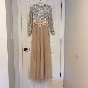 Evening sequin gown